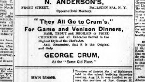 Crum Ad Saratogian8 30 1899